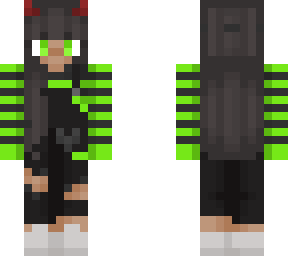 cute green devil