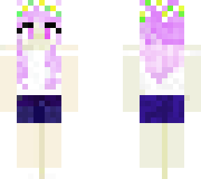 girl with purpule hair