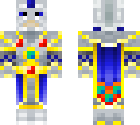 partly done blue phoenix clan knight