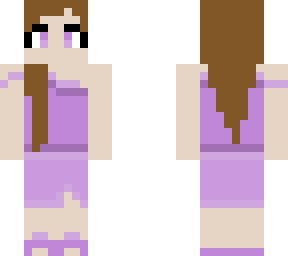 purple summery gown