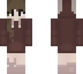 burgundy hoodie bunny girl