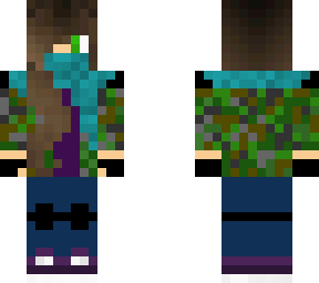 camo girl with scarf
