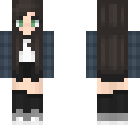 flannel girl green eyes