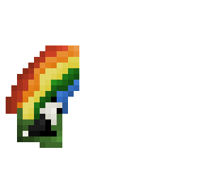 panda under a rainbow- ce