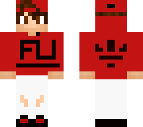 red skater with a adidas hoodie and yeezys