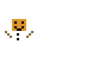 snow man :d (with pumpkin)