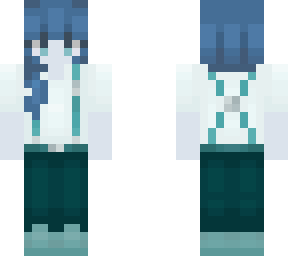 solid color girl (blue)