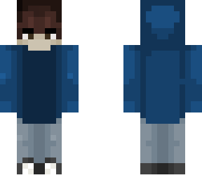 blue hoodie