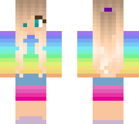 cute rainbow gradient girl