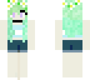 green hair