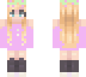 pink flower girl