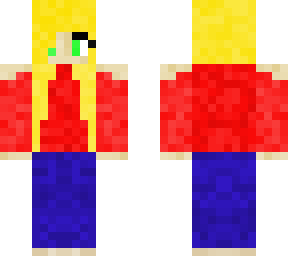 red shirt blondy
