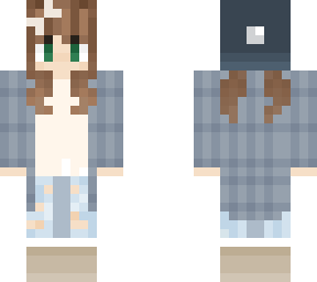 winter girl with pigtails