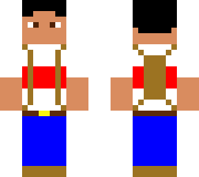 basic skin, red/white shirt, blue pants
