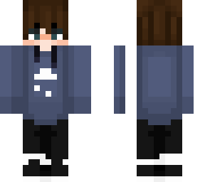 blue hoodie