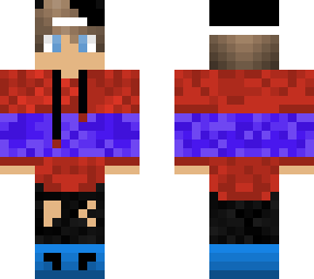 boy with red and blue hoddie