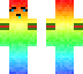funny rainbow skin