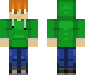 green hoodied teen