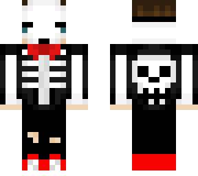 me as a spooky scary skeleton!