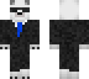 polar bear in black