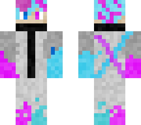 purple and blue flames