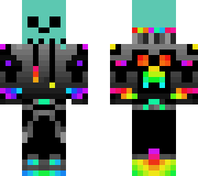 skeleton rainbow panda