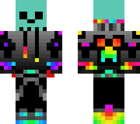 skeleton rainbow panda