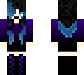 blue hair tips