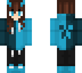 demon girl blue