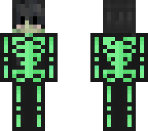 glowing skeleton boy