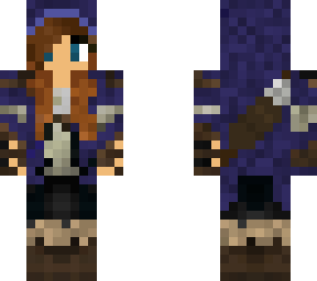 purple archer girl