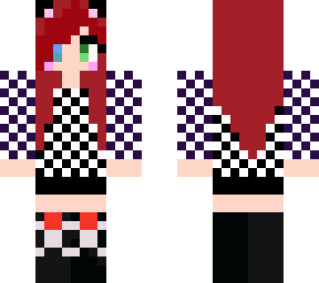 red checkerd