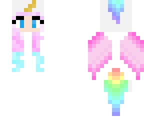 flouting head with wings and tail on back
