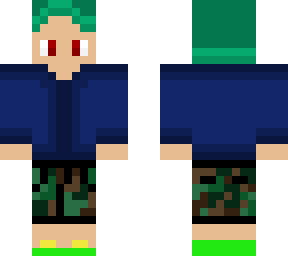 green haired boy (request)