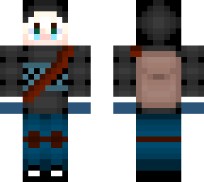 hunter boy minecraft skin (with backpack)