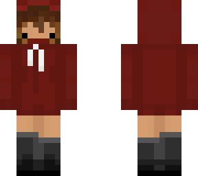 kawaii hoodie brunette girl - edited v.3.0