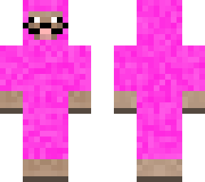 pink sheep with mustache