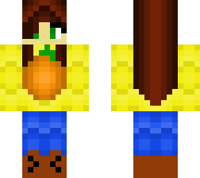 pumpkin girl (brown hair)