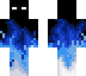 blue flames