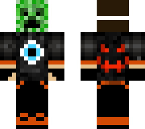 halloween boy with creeper mask