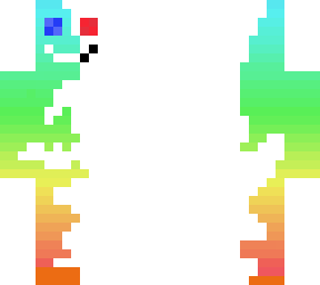 rainbow and white