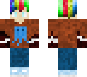 rainbow hair cool dude