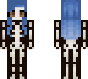 sapphire skeleton remake- skintober day 9