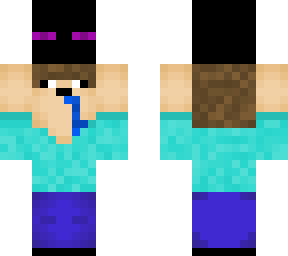 steve holding enderman (or creeper)