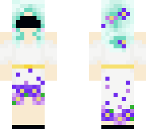 blue hair wedding dress slight edit