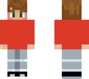 boy with red shirt