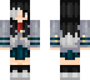 saki - bnha oc (school uniform)