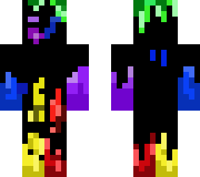 colored in fire