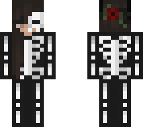 halloween skeleton skin girl