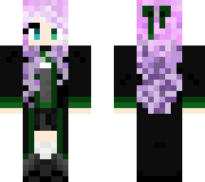 slytherin with pink/purple hair